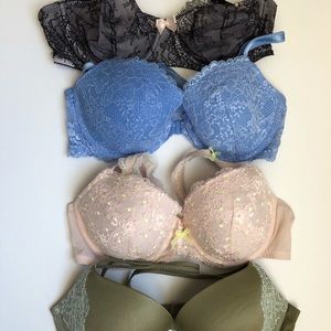 Victoria’s Secret 34D Bras. Set of 4! Barely worn